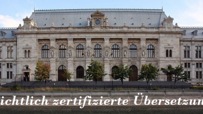 Gerichtlich zertifizierte Übersetzungen